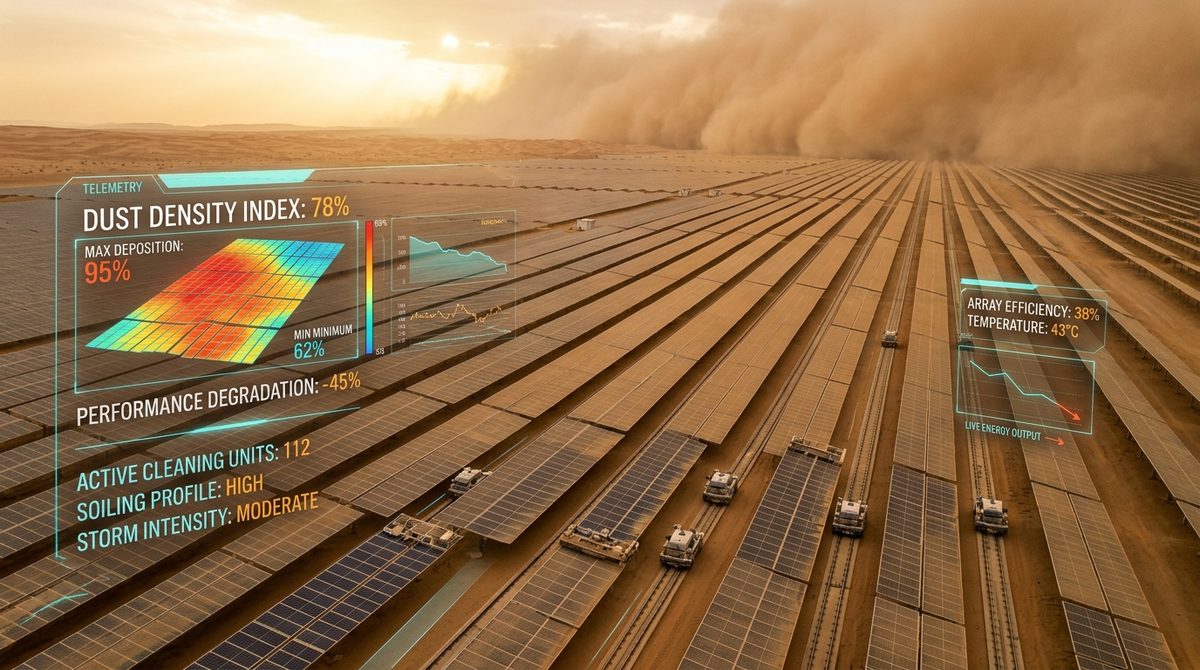 Solar PV Dust Soiling & Degradation